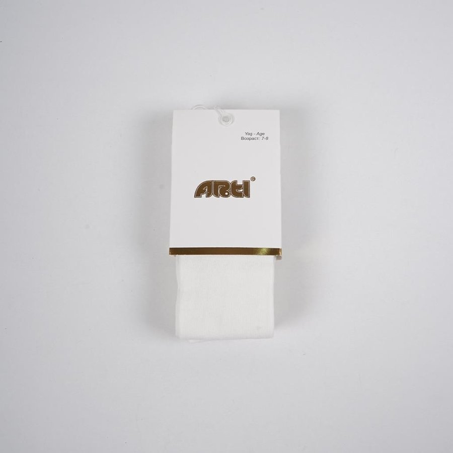 Artı Alona Düz Külotlu Çorap, Krem