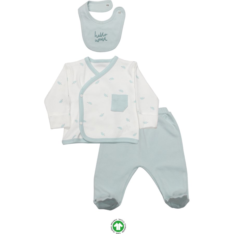 Bistyle 3Lü Zıbın Takım Hello World 13105 Mint