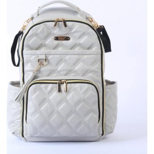 M&Y Oeste Deri Anne Bebek Bakım Sırt Çantası, Gri