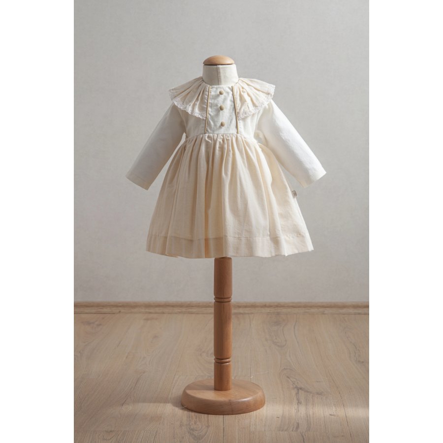 Tongs Baby Bebek Elbise 3918 Açık Sarı