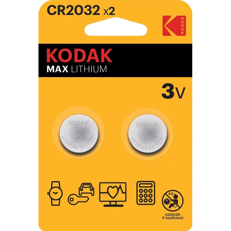 Kodak CR2032 Lityum Para Pil, 2'li