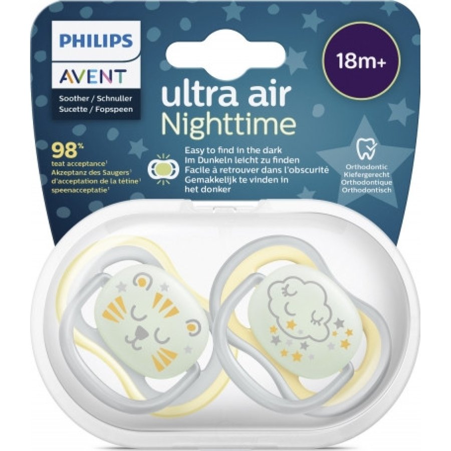 Philips Avent Ultra Air Gece Emziği, 18+ Ay
