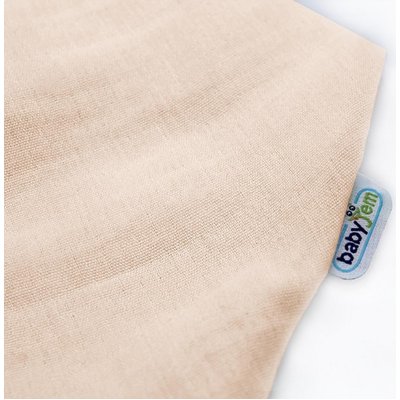 BabyJem Ahşap Diş Kaşıyıcılı Bürümcük Müslin Önlük, Somon