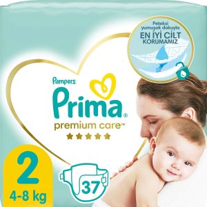 Prima Premium Care Bebek Bezi, 2 Beden, 37 Adet