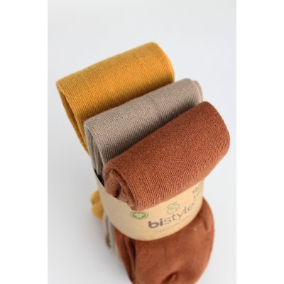 Bistyle Penye Külotlu Çorap, Toprak, 3'lü