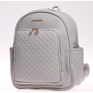 M&Y Dust Deri Anne Bebek Bakım Sırt Çantası, Gri