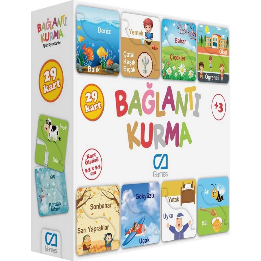 Games Bağlantı Kurma Eğitici Oyun Kartları, 29 Kart