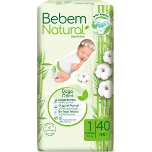 Bebem Natural Bebek Bezi, 1 Beden, 64 Adet