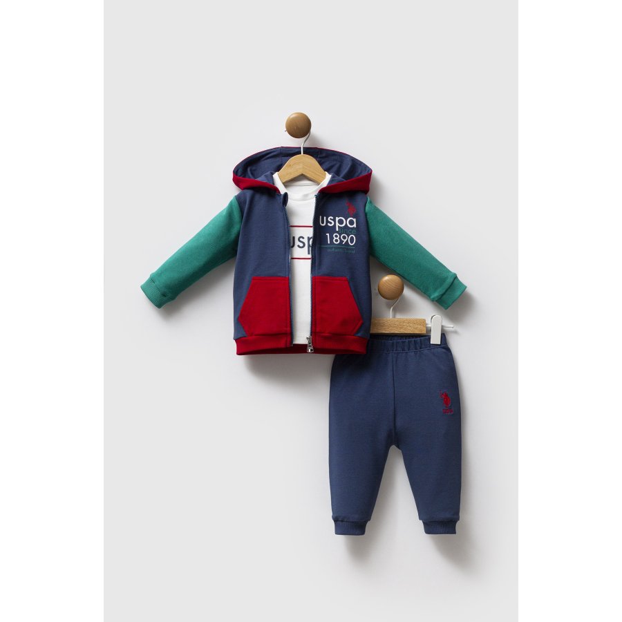 U.S. Polo Assn 3'lü Takım USB2574 İndigo Yeşil