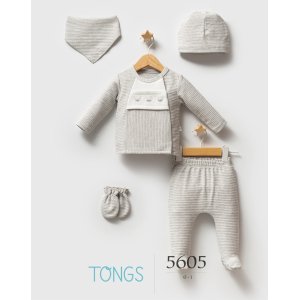 Tongs Baby Classic Bear 5'li Hastane Çıkışı 5605 Gri