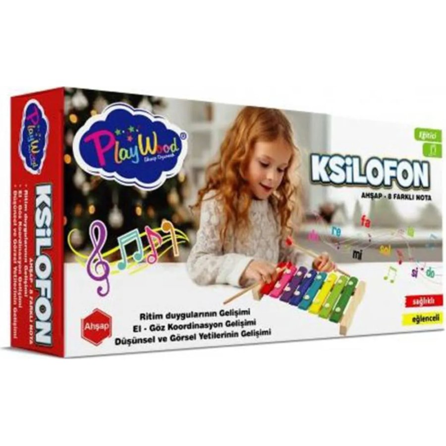 PlayWood Ahşap 8 Farklı Notalı Ksilofon 405