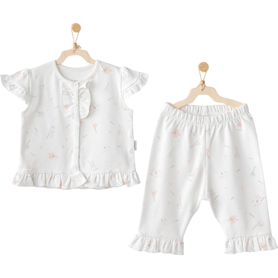 Andywawa AC25511 Love Family 2'Li Bebe Takım Ekru