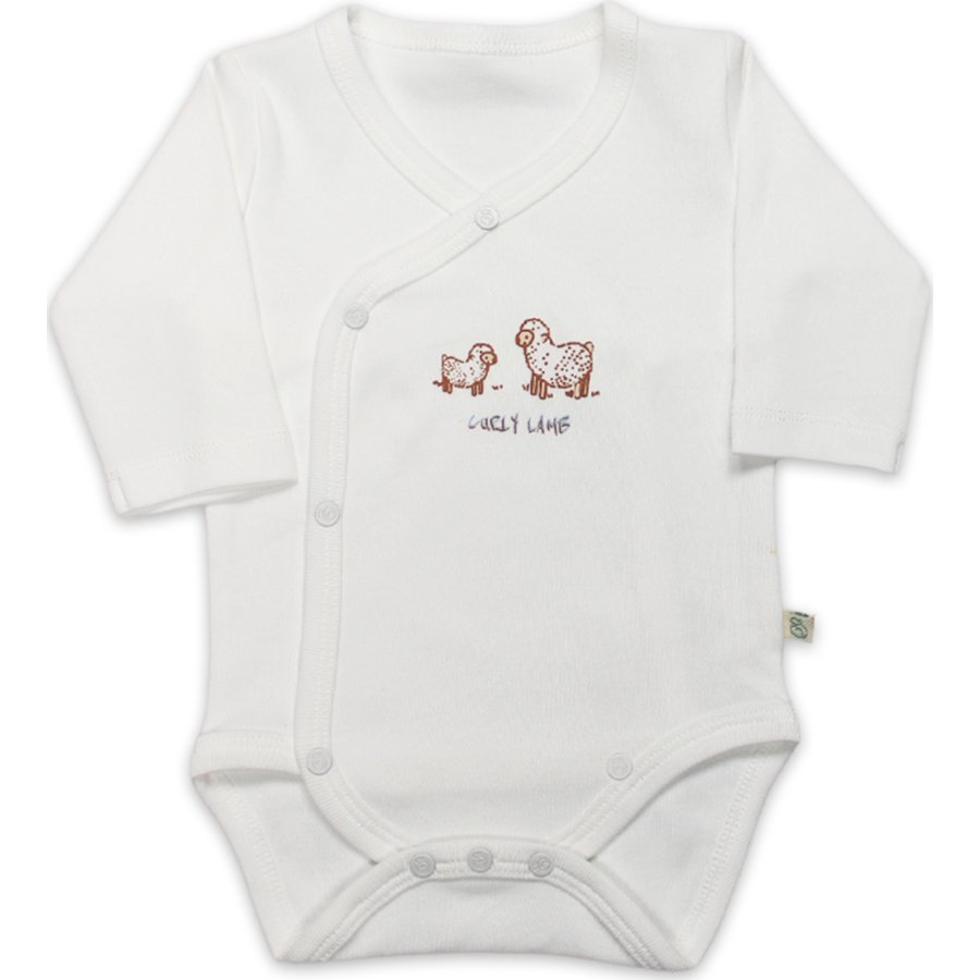 Bistyle Curly Lamb Uzun Kol Kravuze Body 17111 Bej Mavi Ekru