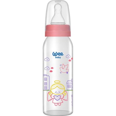 Wee Baby Kiraz Uçlu Cam Biberon, 250 ml