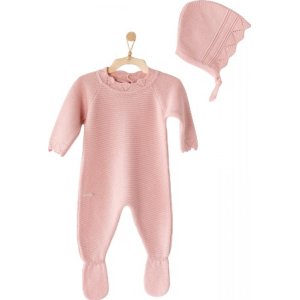 Andywawa Knitwear Triko Tulum Takım, Pembe