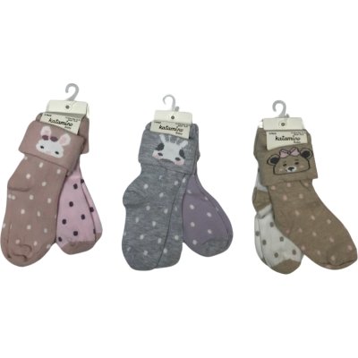 Katamino Lintan 2'li Bebek Soket Çorap K46272 Asorti