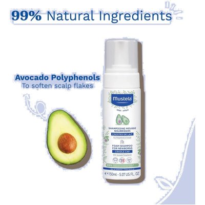 Mustela Konak Önleyici Yenidoğan Köpük Şampuanı, 150 ml