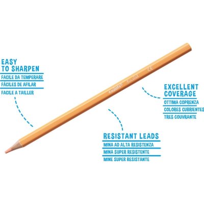 Carioca Pastel Renk Kuru Boya Kalemi, 12'li