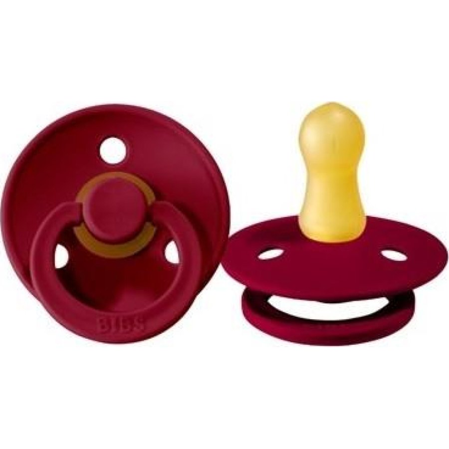 Bibs Colour Kauçuk Emzik 0-6 Ay Ruby