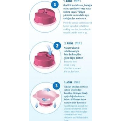 Mycey Süper Vakumlu Tabak, Pembe