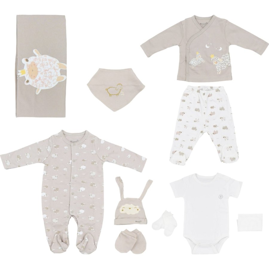 Bibaby Biorganic Curly Sheep 10'lu Hastane Çıkış Seti, Bej