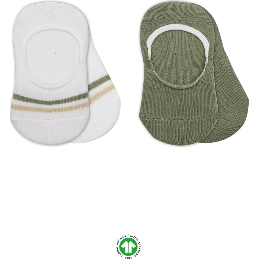 Bistyle 2'Li Penye Babet Silikon Çemberli Çorap 30102 Nil Beyaz