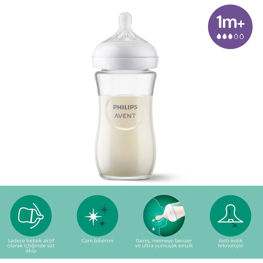 Philips Avent Doğal Tepkili Natural Response Cam Biberon 240 ml 1+ Ay