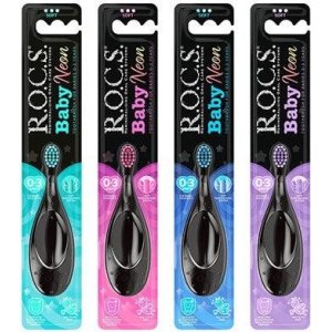 R.O.C.S. Baby Neon Ekstra Soft Diş Fırçası, 0-3 Yaş