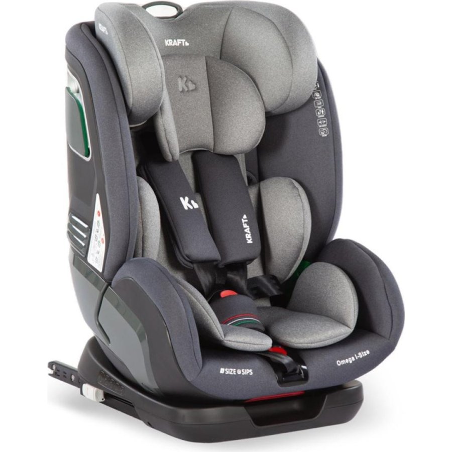 Kraft Omega I-Size 9-36 kg İsofixli Oto Koltuğu, Açık Gri