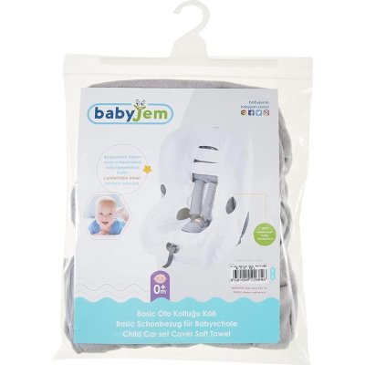 BabyJem Örme Havlu Oto Koltuğu Kılıfı, Gri