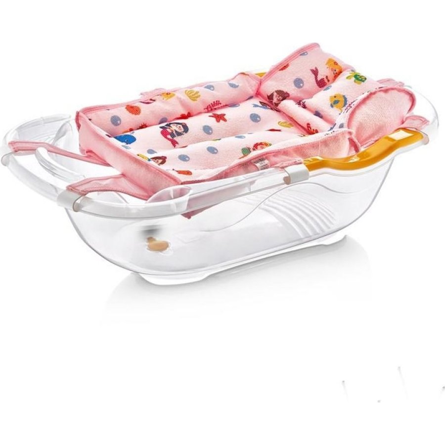 BabyJem Desenli Köpüklü Bebek Küvet Filesi, Pembe