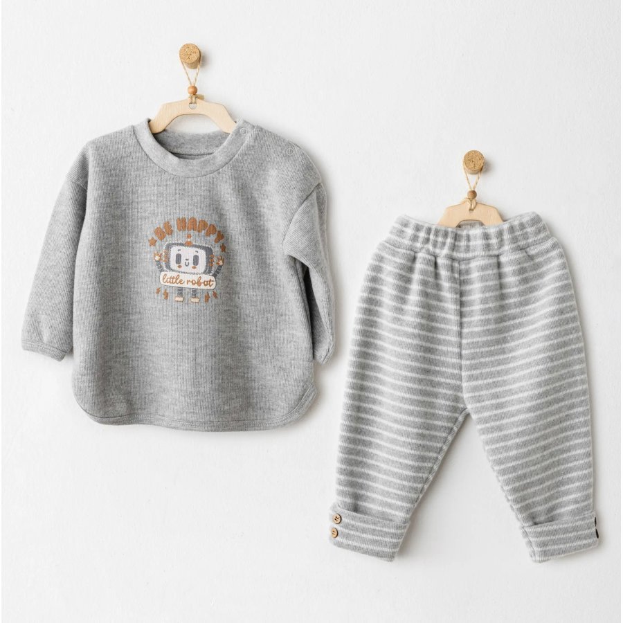 Andywawa AC26212 Casual 2'li Takım Grey