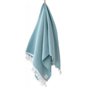 Andywawa Baby Home Müslin Bebek Battaniye, 120x90, Mavi