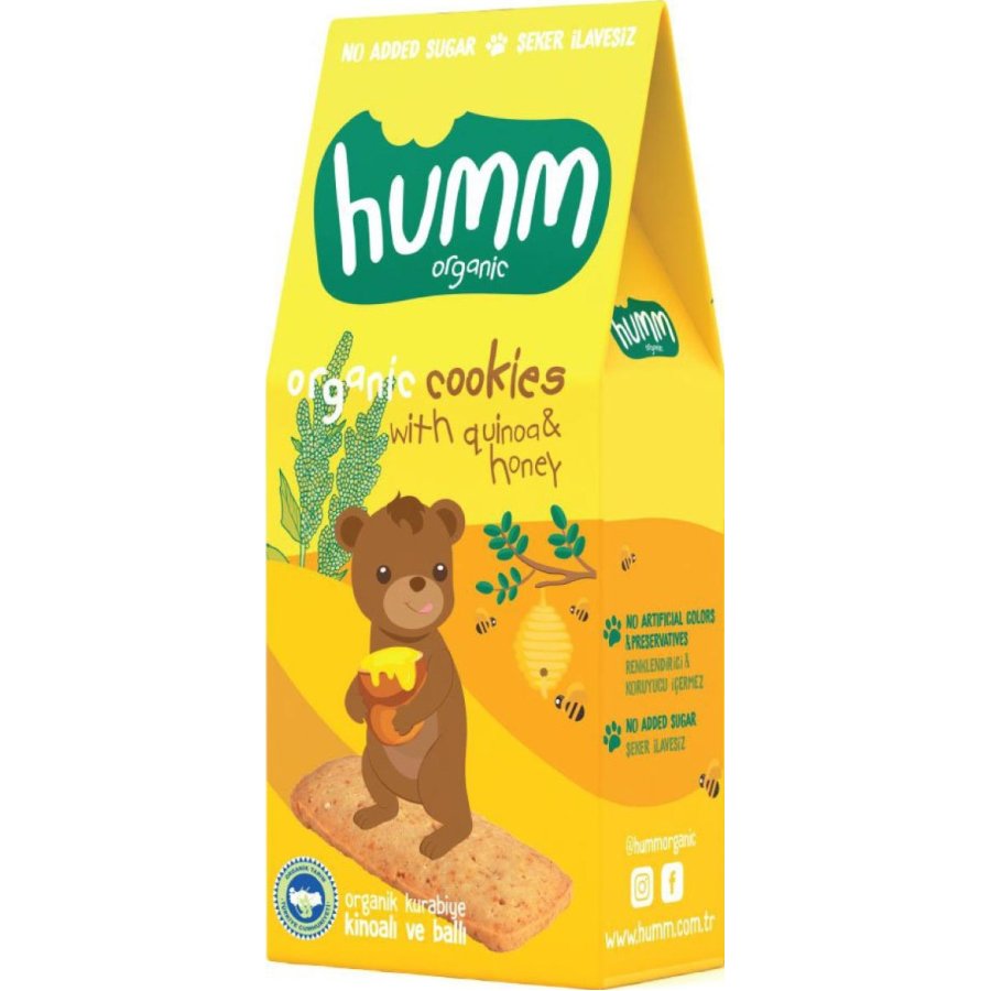 Humm Organik Ballı Kinoalı Kurabiye, 55 g