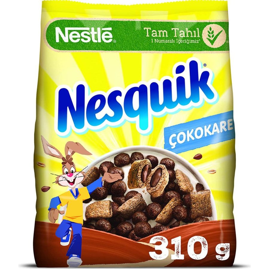 Nesquik Çokokare Kakaolu Buğday ve Mısır Gevreği, 310 g