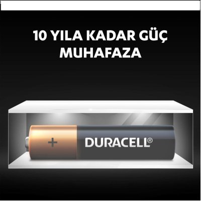 Duracell İnce Kalem Pil, AAA, 4'lü