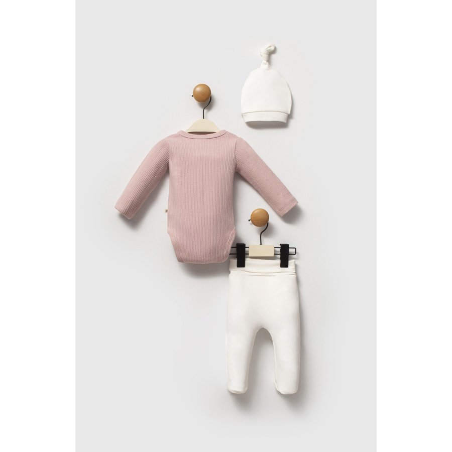 Moi Noi Şapkalı Badi Pantolon Takım MNB5346 Mürdüm