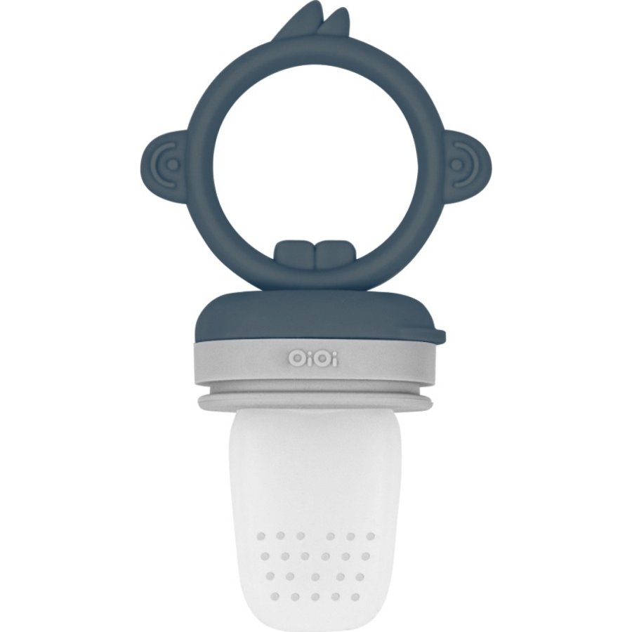 OiOi Silikon Püre Meyve Sebze Emziği Deep Blue / Powder Grey