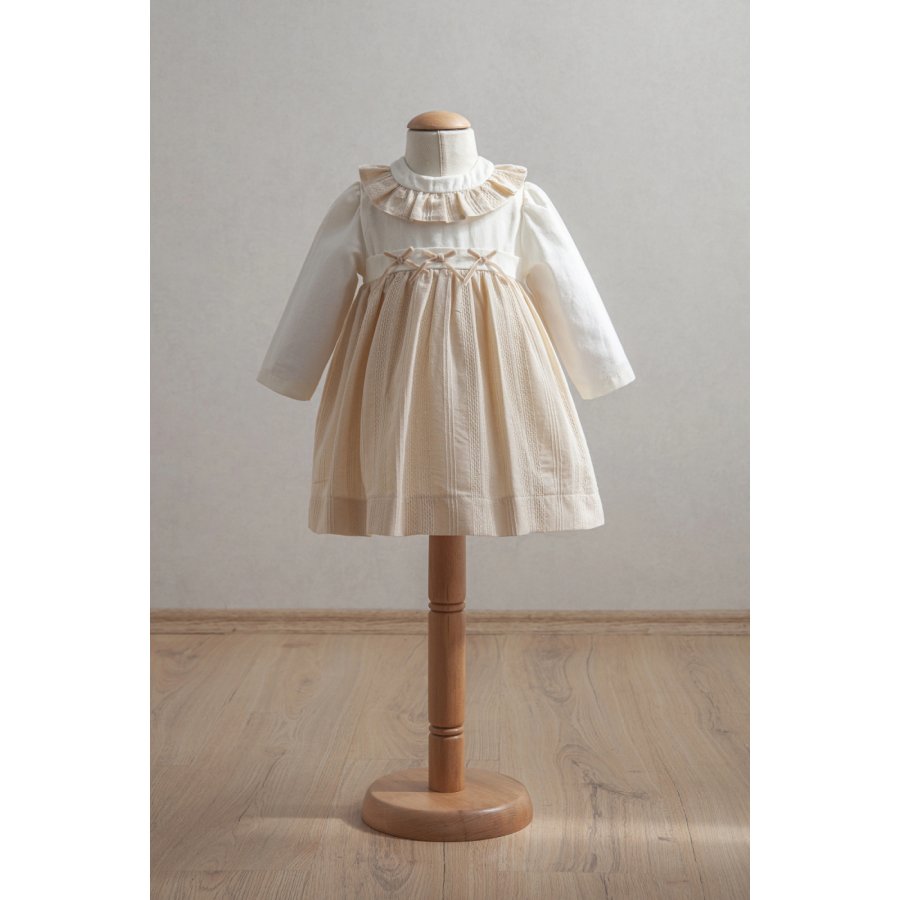 Tongs Baby Bebek Elbise 3914 Açık Sarı