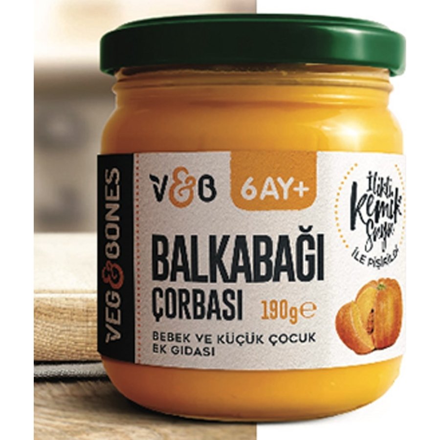 Veg&Bones Kemik Sulu Balkabağı Çorbası, 190 g