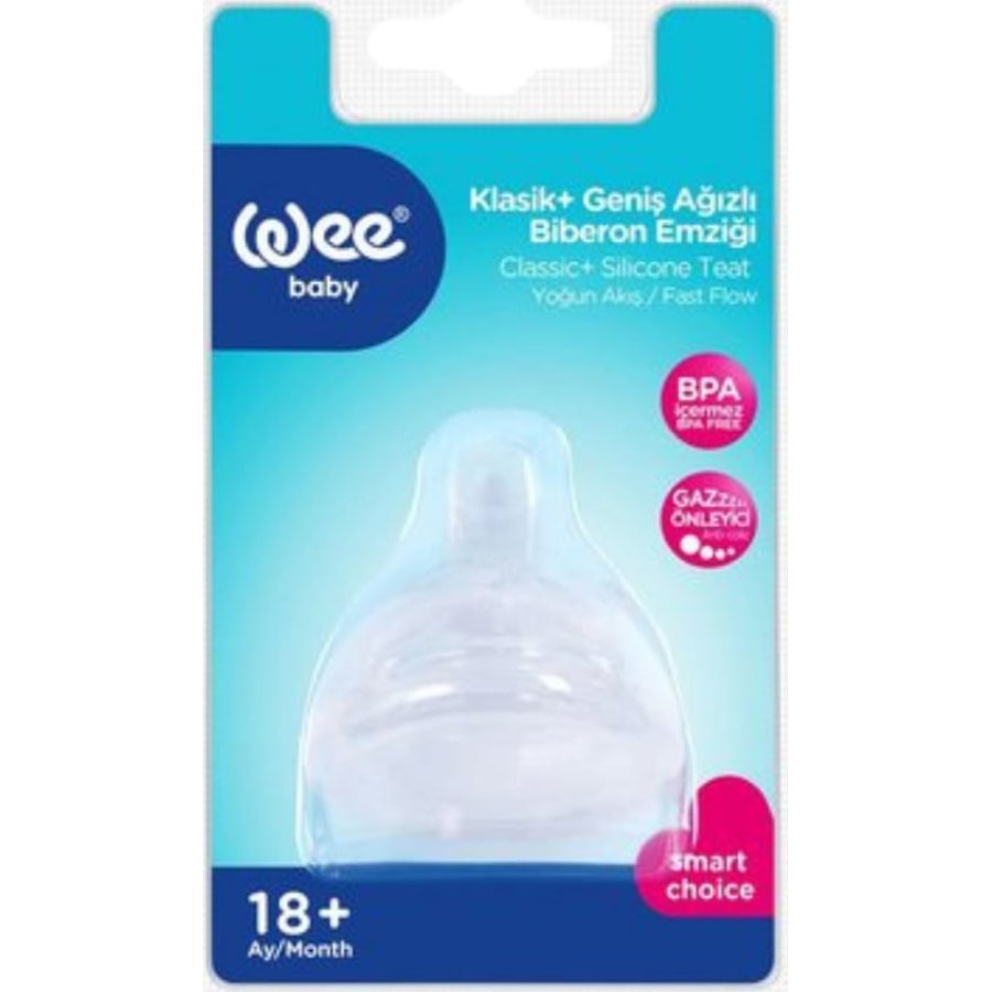 Wee Baby Geniş Ağızlı Biberon Emziği Yoğun Akış No:3 854