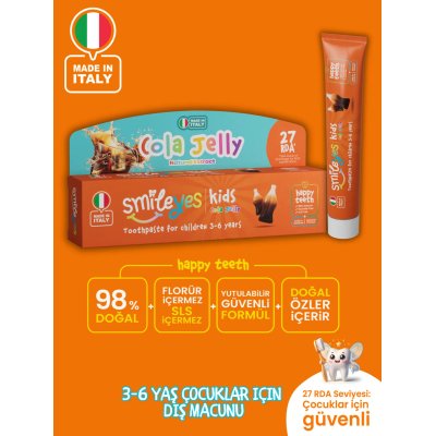 Smileyes Kids Diş Macunu 3-6 Yaş 50 ml Cola Jelly