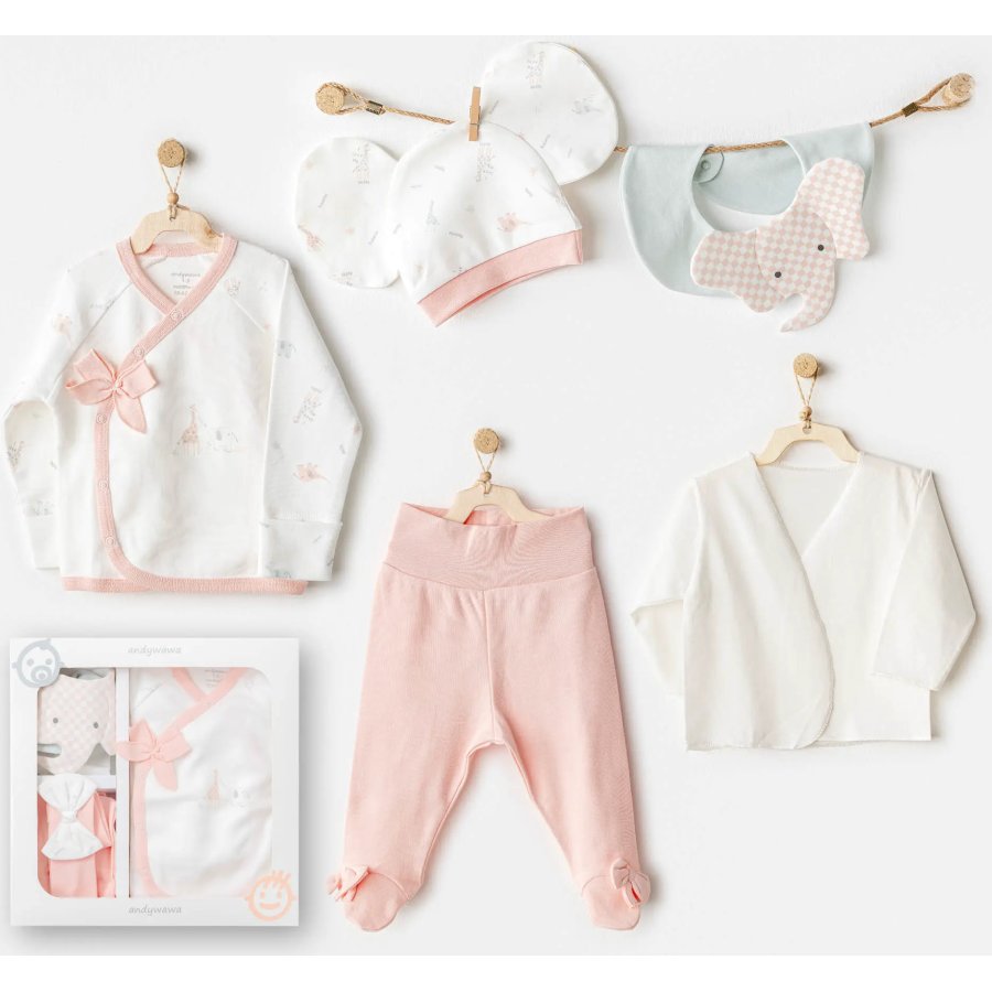 Andywawa AC25500 Love Family 5'Li Hastane Çıkış Seti Ekru