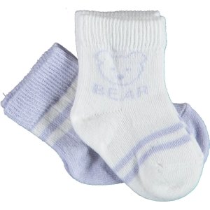 Bibaby Biorganic Bear 2'li Kız Çorap, Lila