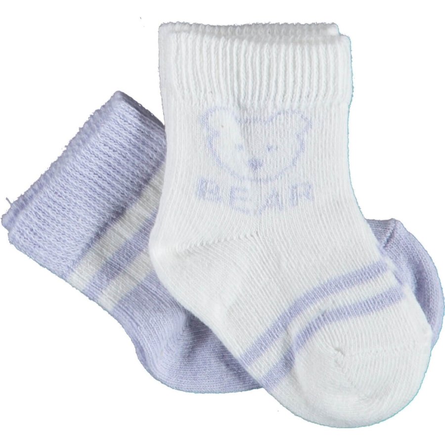Bibaby Biorganic Bear 2'li Kız Çorap, Lila
