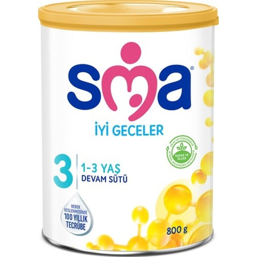 SMA İyi Geceler 3 Devam Sütü, 800 g