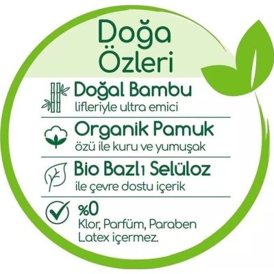 Bebem Natural Bebek Bezi, 3 Beden, 56 Adet