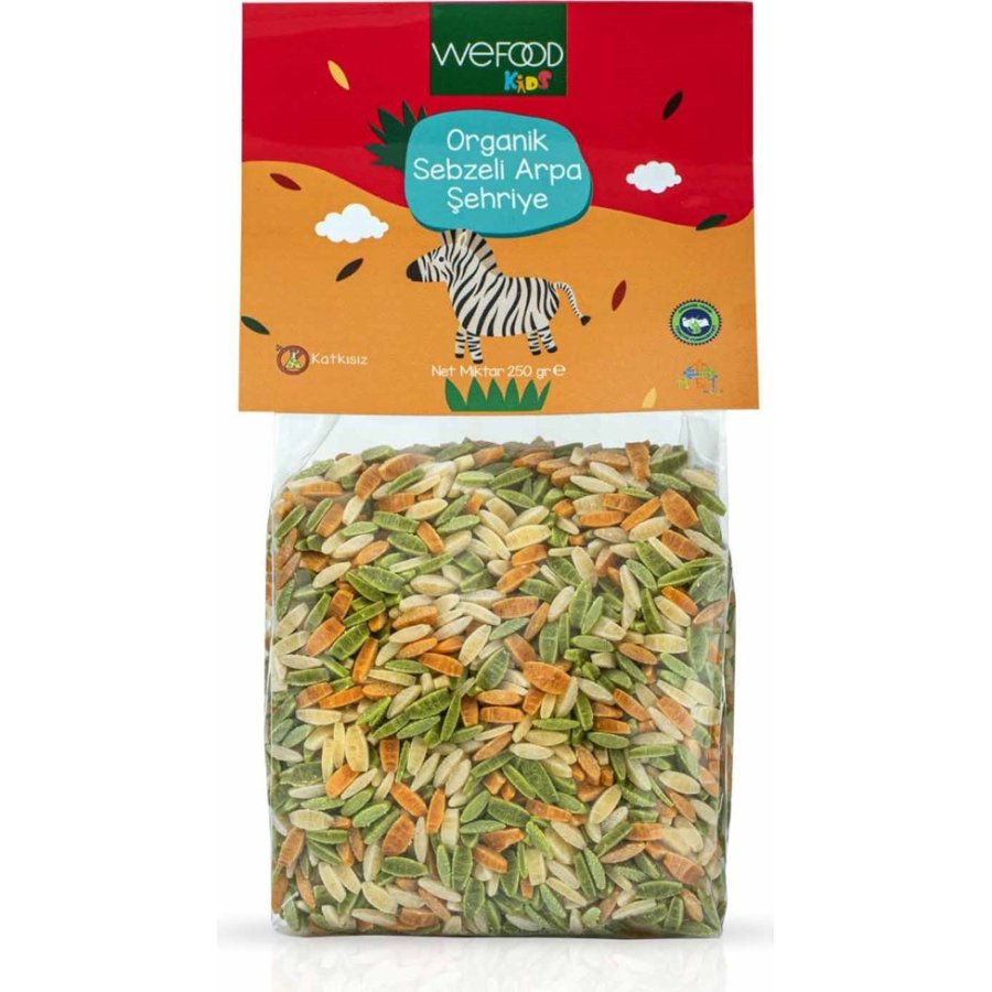 Wefood Kids Organik Sebzeli Arpa Şehriye, 25 g