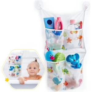 BabyJem Bebek Banyo Oyuncak Torbası, Beyaz