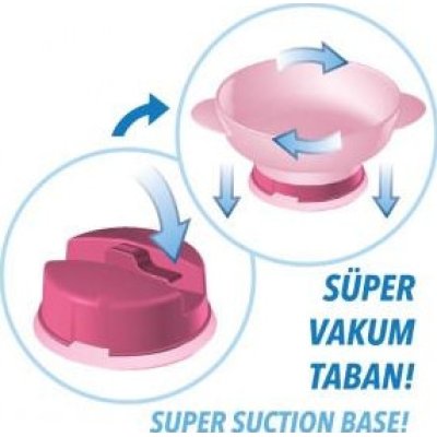 Mycey Süper Vakumlu Tabak, Pembe